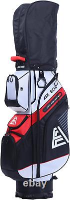 ASK ECHO T-Lock Golf Cart Bag with 14 Way Organizer Divider Top, Premium Cart Ba