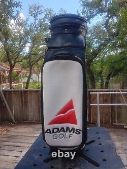 Adams Golf Bag Staff 6 Way Cart Black & White