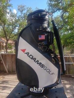 Adams Golf Bag Staff 6 Way Cart Black & White