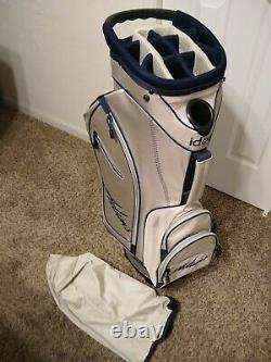 Adams Idea Golf Club Cart Bag 14 Way Dividers & Rain Hood LNUC Really Nice