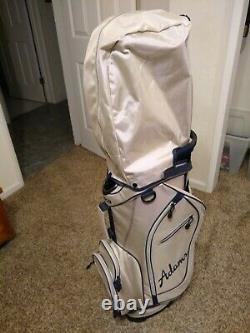 Adams Idea Golf Club Cart Bag 14 Way Dividers & Rain Hood LNUC Really Nice