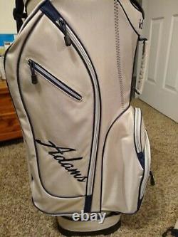 Adams Idea Golf Club Cart Bag 14 Way Dividers & Rain Hood LNUC Really Nice