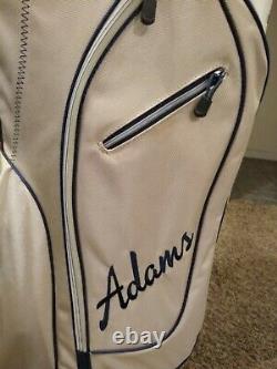 Adams Idea Golf Club Cart Bag 14 Way Dividers & Rain Hood LNUC Really Nice