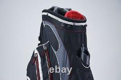 Adidas 14-way Divider Golf Cart Bag, Black/red