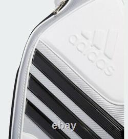 Adidas 2019 JLE Tour 360 Men's Caddie cartbag 9In 4Way 8.5lb PVC EMS White+Black
