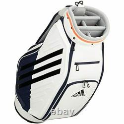 Adidas Golf Men's Cart Caddy Bag 9.5 x 47 inch 3.9kg White Orange GUW08