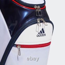 Adidas Golf Men's Cart Caddy Bag MBF64 HA3202 Must Haves 9x47in 2.9kg White Red