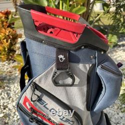 Ask Echo SLC-130 Golf Cart Bag 14 Way Divider Blue Gray Red Chicago Stars Logo