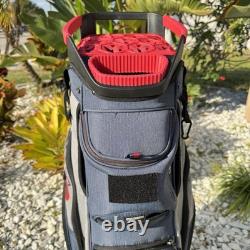 Ask Echo SLC-130 Golf Cart Bag 14 Way Divider Blue Gray Red Chicago Stars Logo