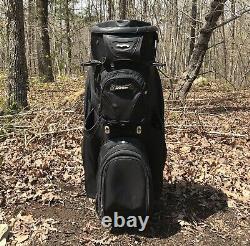 BAG BOY REVOLVER 14-WAY DIVIDER GOLF CART BAG, BLACK With Raincover