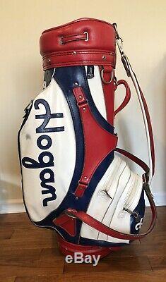 BEN HOGAN Vintage Bill Murray Caddyshack Style Golf Cart Club Bag Red White  Blue