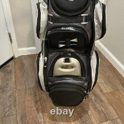 BENNINGTON GOLF CART BAG 15 WAY DIVIDERS GOLF BAG, BLACK / GREY Quiet Organizer