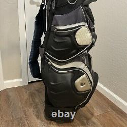 BENNINGTON GOLF CART BAG 15 WAY DIVIDERS GOLF BAG, BLACK / GREY Quiet Organizer