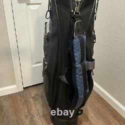 BENNINGTON GOLF CART BAG 15 WAY DIVIDERS GOLF BAG, BLACK / GREY Quiet Organizer