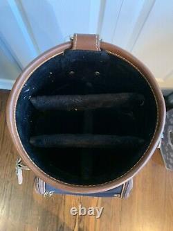 BENNINGTON ORIGINAL GOLF CART BAG With 6 Slot DIVIDER Leather