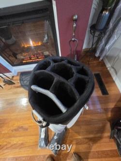 BNOS Callaway Solaire Golf Bag Black White Trim 9 Way Divider Rain Hood