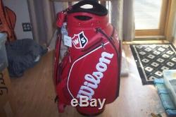 BRAND NEW 2019 Wilson Staff PGA Tour cart bag Red