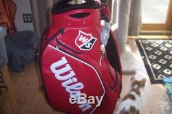 BRAND NEW 2019 Wilson Staff PGA Tour cart bag Red