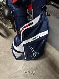 BRAND NEW 2025 Mizuno BR D3c Cart bag 7 way top Navy / Red