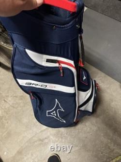 BRAND NEW 2025 Mizuno BR D3c Cart bag 7 way top Navy / Red