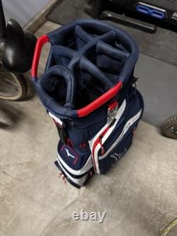 BRAND NEW 2025 Mizuno BR D3c Cart bag 7 way top Navy / Red