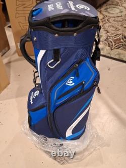 BRAND NEW Cleveland Cart Bag 14 Way Top Navy / Light Blue In Box