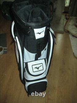 BRAND NEW Mizuno LW C Cart bag 7 way top Black / White