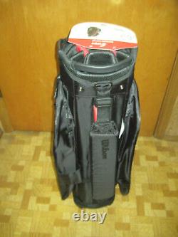 BRAND NEW Wilson Xtra Cart bag 10 x 8.5 inch 14 way Black / Grey / Red