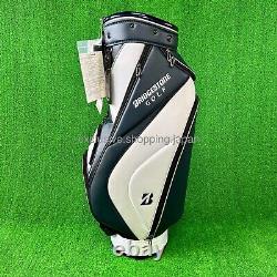 BRIDGESTONE Golf Cart Bag 9 x 47in 5-way 2024 Model Lightweight Navy / White