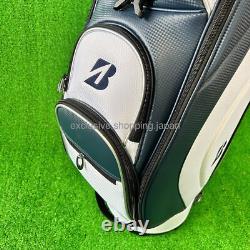 BRIDGESTONE Golf Cart Bag 9 x 47in 5-way 2024 Model Lightweight Navy / White