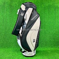 BRIDGESTONE Golf Cart Bag 9 x 47in 5-way 2024 Model Lightweight Navy / White