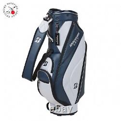 BRIDGESTONE Golf Cart Bag CBG422 9 x 47in 5-way 2024 Lightweight Navy/White