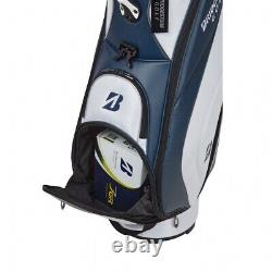 BRIDGESTONE Golf Cart Bag CBG422 9 x 47in 5-way 2024 Lightweight Navy/White