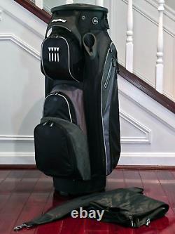 Bag Boy 2023 Revolver XP Golf Cart Bag 14-Way Rotating Top Black Waterproof NEW