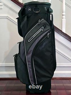 Bag Boy 2023 Revolver XP Golf Cart Bag 14-Way Rotating Top Black Waterproof NEW