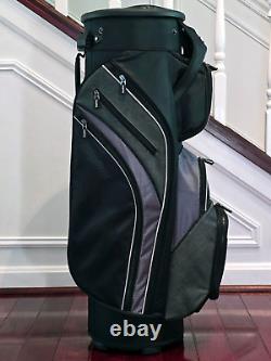 Bag Boy 2023 Revolver XP Golf Cart Bag 14-Way Rotating Top Black Waterproof NEW