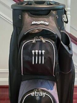 Bag Boy 2023 Revolver XP Golf Cart Bag 14-Way Rotating Top Black Waterproof NEW