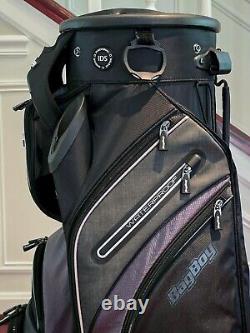 Bag Boy 2023 Revolver XP Golf Cart Bag 14-Way Rotating Top Black Waterproof NEW