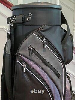 Bag Boy 2023 Revolver XP Golf Cart Bag 14-Way Rotating Top Black Waterproof NEW