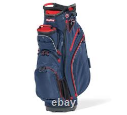 Bag Boy Chiller Cart Bag, 14-Way organizer top, Navy/Red/White