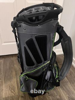 Bag Boy Chiller Hybrid Cart/Stand Bag Charcoal/Lime 14-way Top & Cooler Bag