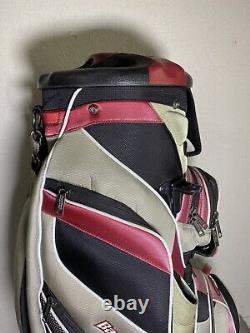 Bag Boy Revolver 14-way Divider Golf Cart Bag, Red / Black / Grey