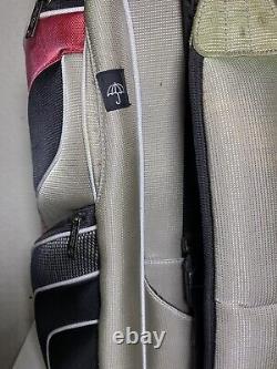 Bag Boy Revolver 14-way Divider Golf Cart Bag, Red / Black / Grey