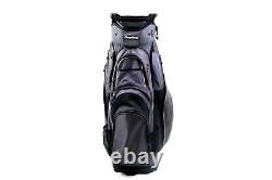 BagBoy Grey/Black Cart Bag 13-Dividers 9-Pockets Shoulder Strap