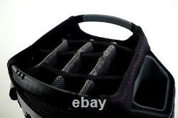 BagBoy Grey/Black Cart Bag 13-Dividers 9-Pockets Shoulder Strap