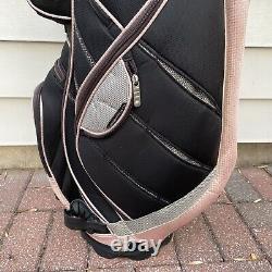 BagBoy Grip-Lok Swivel 14 Club Golf Cart Bag Black Pink White 14 Way