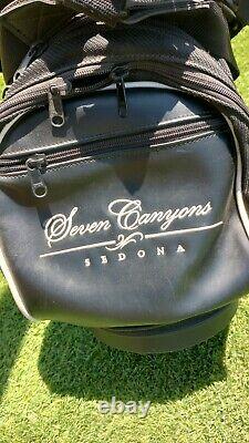 Belding Bushwacker Golf Cart Bag 6-Way Divider Seven Canyons Golf Sedona Black