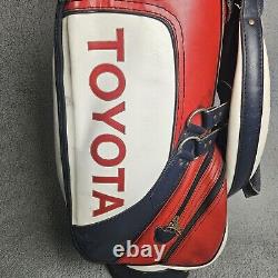 Belding Sports Toyota Golf Cart Bag 6 Way 5 Pockets W Shoulder Strap Rain Cap