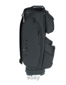 Ben Hogan Signature Synthetic Black Leather Cart Bag Golf Bag Brand New