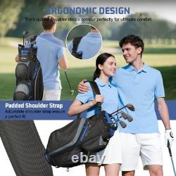 Beutyal 15-Way Organizer Golf Cart Bag Lightweight Club Bags with Rain Cover